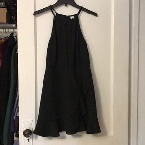 Junior black party dress